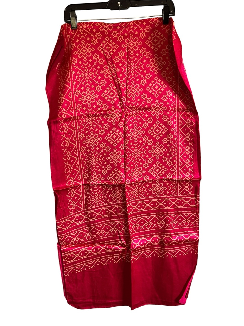 Handcrafted Ajrakh Modal Pink Scarf/Stole